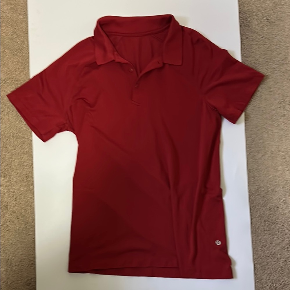 Lulu Lemon Red Polo Shirt